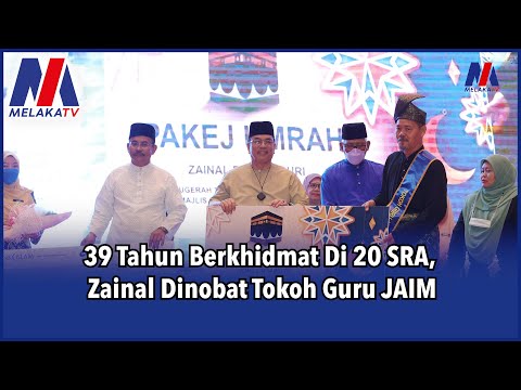 39 Tahun Berkhidmat Di 20 SRA, Zainal Dinobat Tokoh Guru JAIM