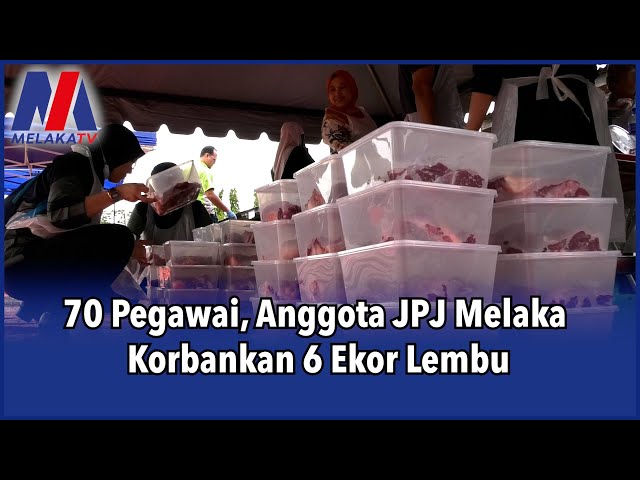 70 Pegawai, Anggota JPJ Melaka Korbankan 6 Ekor Lembu
