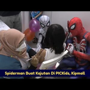 Spiderman Buat Kejutan Di Pickids Kipmall
