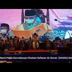 Tyt Rasmi Majlis Konvokesyen Khatam Hafazan Al Quran Kaqsa Kali Ke 9