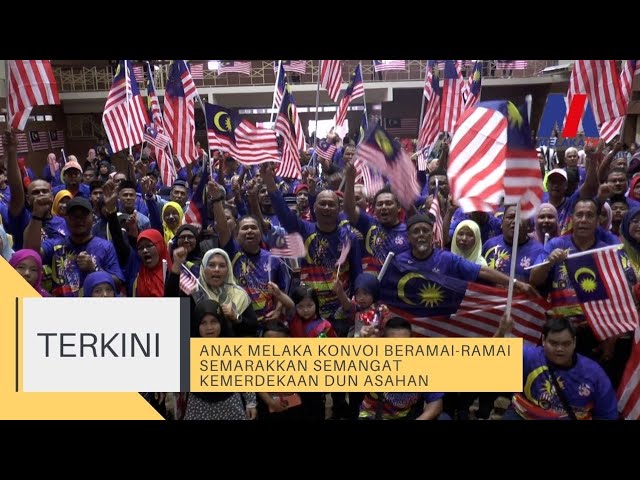 Anak Melaka Konvoi Beramai-ramai Semarakkan Semangat Kemerdekaan DUN Asahan