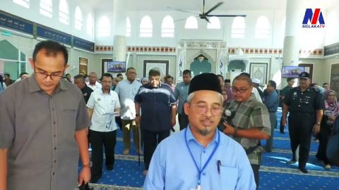 Ketua Menteri Tinjau Persiapan Sambut Agong Di Masjid Sultan Ibrahim