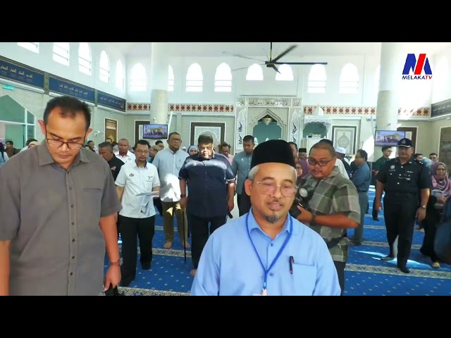 Ketua Menteri Tinjau Persiapan Sambut Agong Di Masjid Sultan Ibrahim