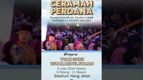 Jom Turun Melaka Sabtu (6 Julai 2024) Ini Dari Jam 6 Petang 11 Malam Ini Di Stadium Hang Jebat.