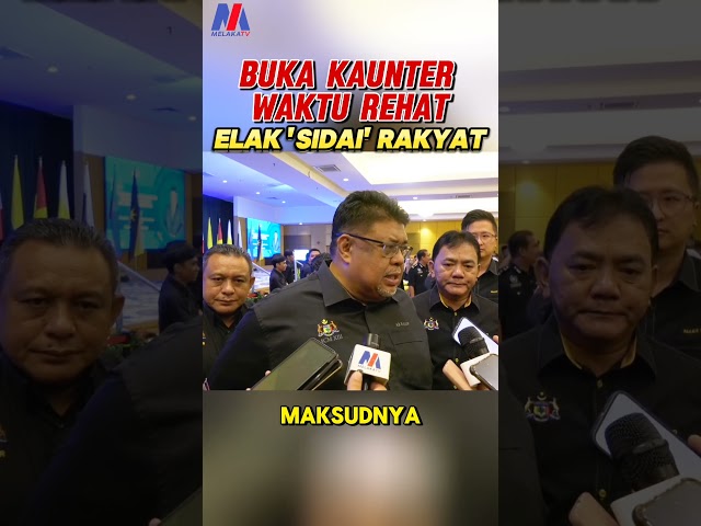 Buka Kaunter Waktu Rehat Elak “sidai” Rakyat