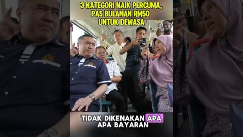 3 Kategori Naik Percuma, Pas Bulanan Rm50 Untuk Dewasa