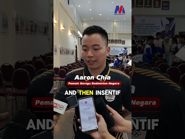 Aaron Chia, 110 Atlet Sukma Melaka Terima Insentif