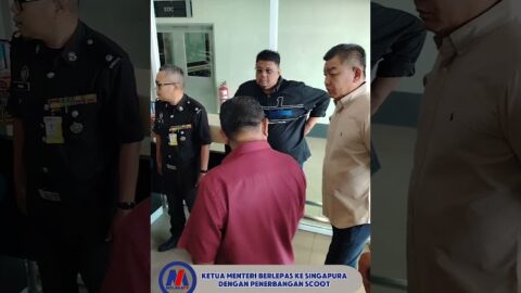 Ketua Menteri Berlepas Ke Singapura Dengan Penerbangaan Scoot