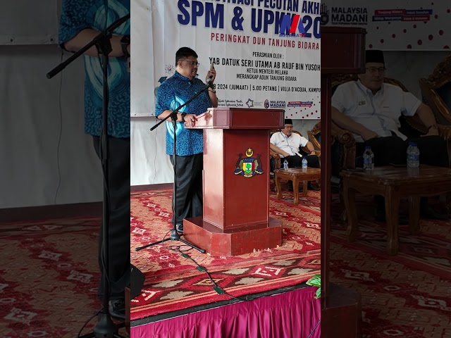 Program Motivasi Pecutan Akhir Pelajar Spm Dan Upkk Dun Tg Bidara 2024 Di Masjid Tanah