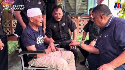Janji ditepati, imam md yusof miliki kerusi roda elektrik
