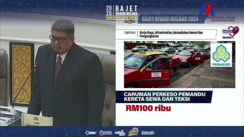 Bajet negeri melaka 2026: lesen motosikal percuma