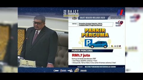 Bajet negeri melaka 2026: parkir percuma